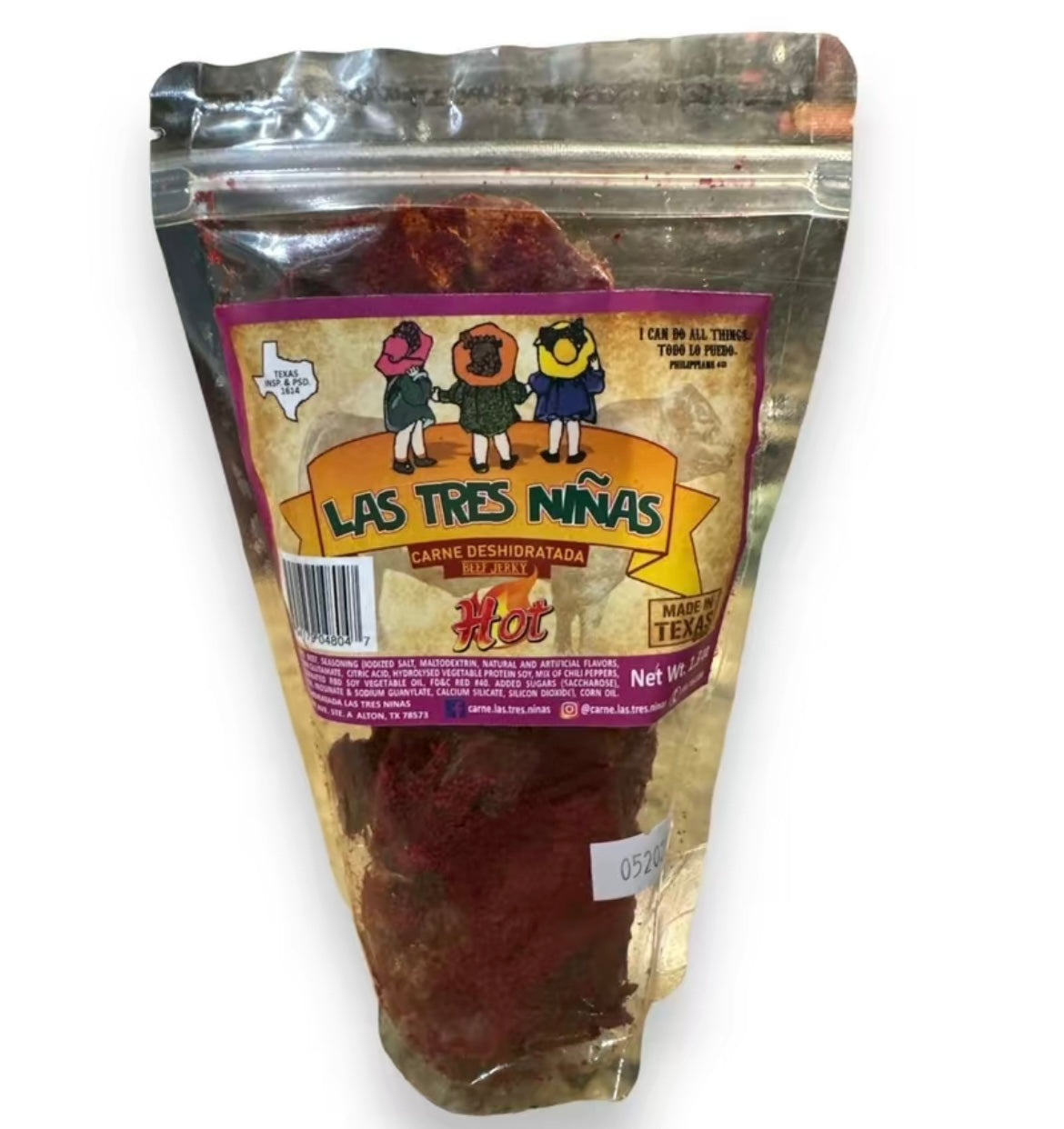 Mexican beef jerky carne Seca (Hot)